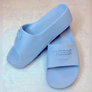 Guess Women’s Sky Blue  Fashion Slides